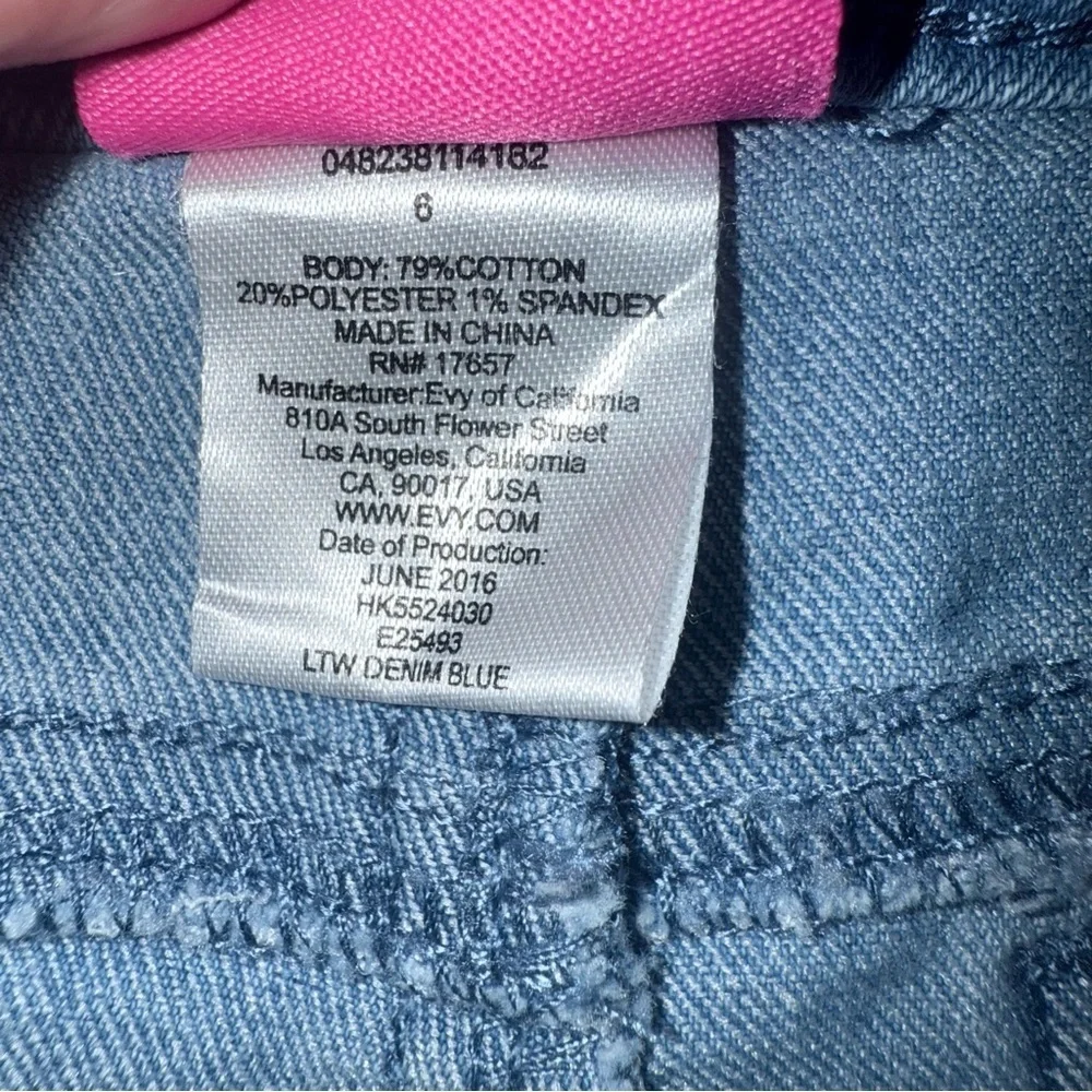 Hello Kitty Little Girl Skinny Bow Print Jeans with Adjustable Waist size 6 - Picture 7 of 7